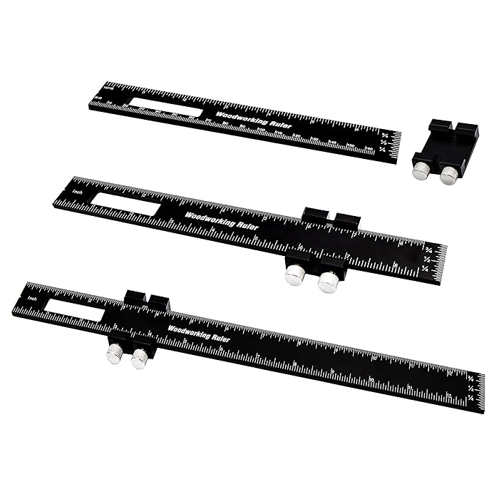 Buy Woodworking Tools Ruler,Sinyaung 6/8/12 Inch Pocket Ruler