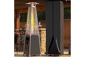 YITAHOME 48,000 BTU Patio Heater: Quartz Glass Tube Propane Heater with Wheels