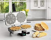 Vista 4 de Máquina para hacer pizzellas de CucinaPro, Plateado