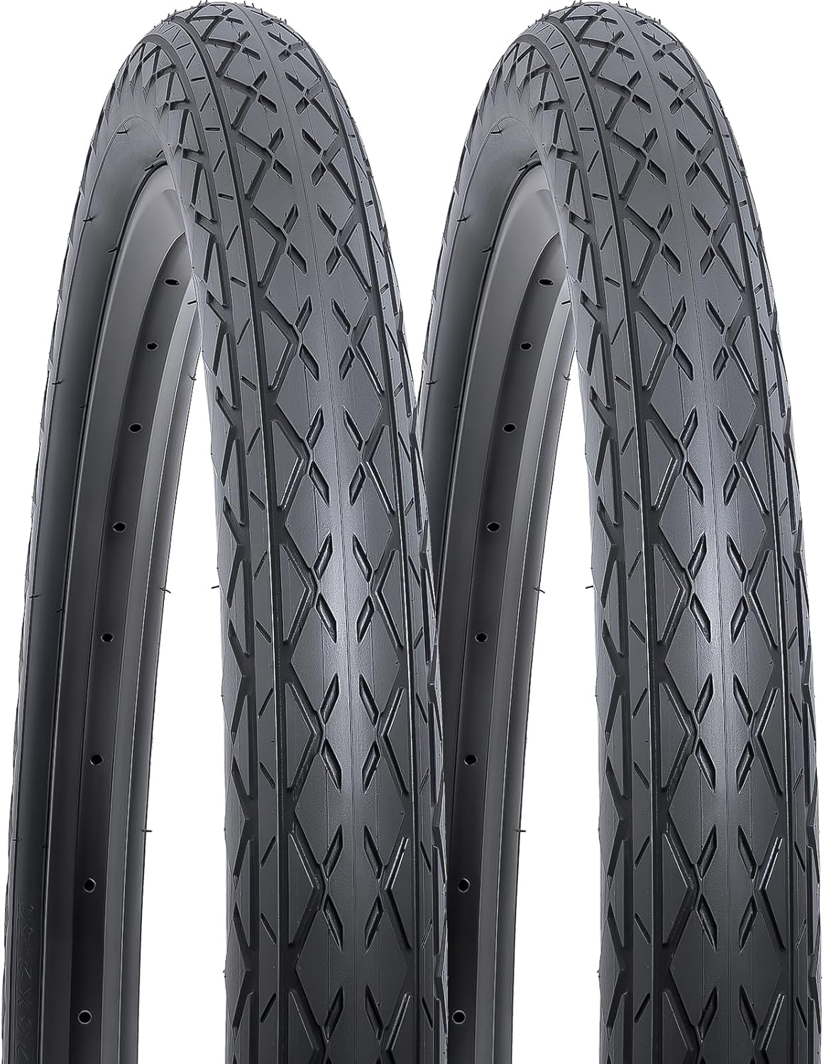YUNSCM 2-PCS 26" Bike Tires 26x2.50/60-559 Compatible with 26 x 2.50 Bike Bicycle Tires (Y-1406)