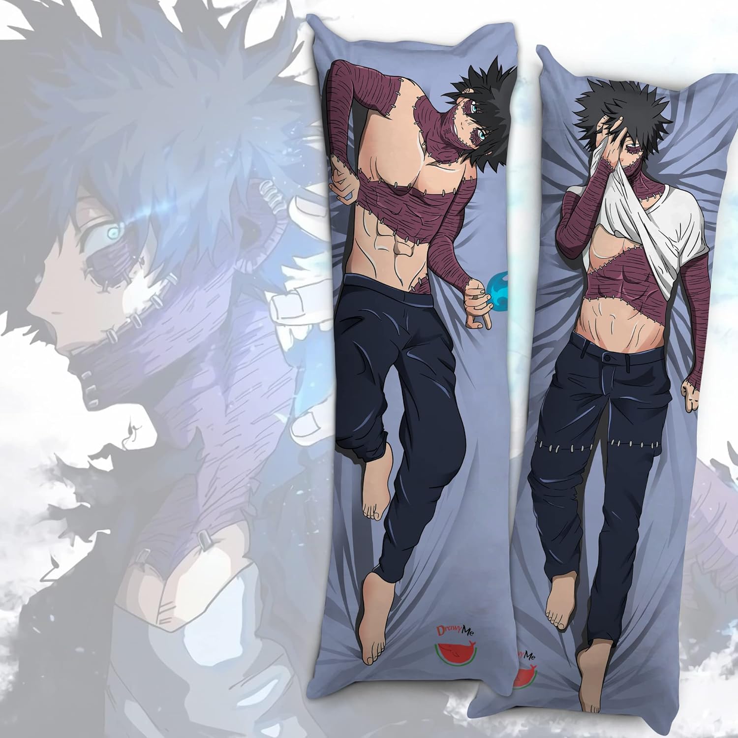 Drawyme Dabi Dakimakura Anime Body Pillow Case My Hero