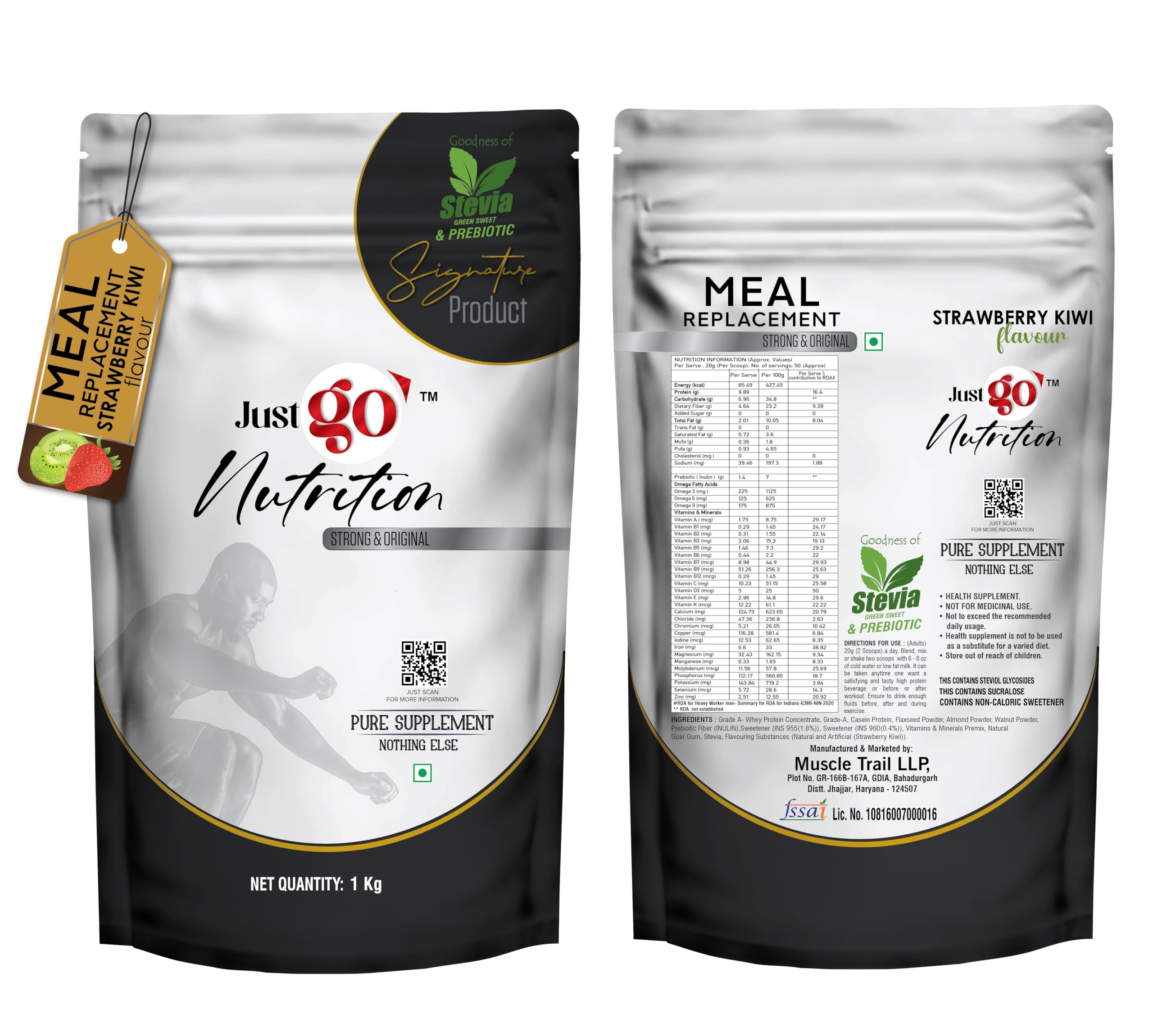 Meal Replacement Powder - 20 Servings | 20g in Each | 400gm | Convenient and Flavorful Meal Replacement Powder For Men And Women (Imported Ingredients) (Mango Tango) — Amazon image 9