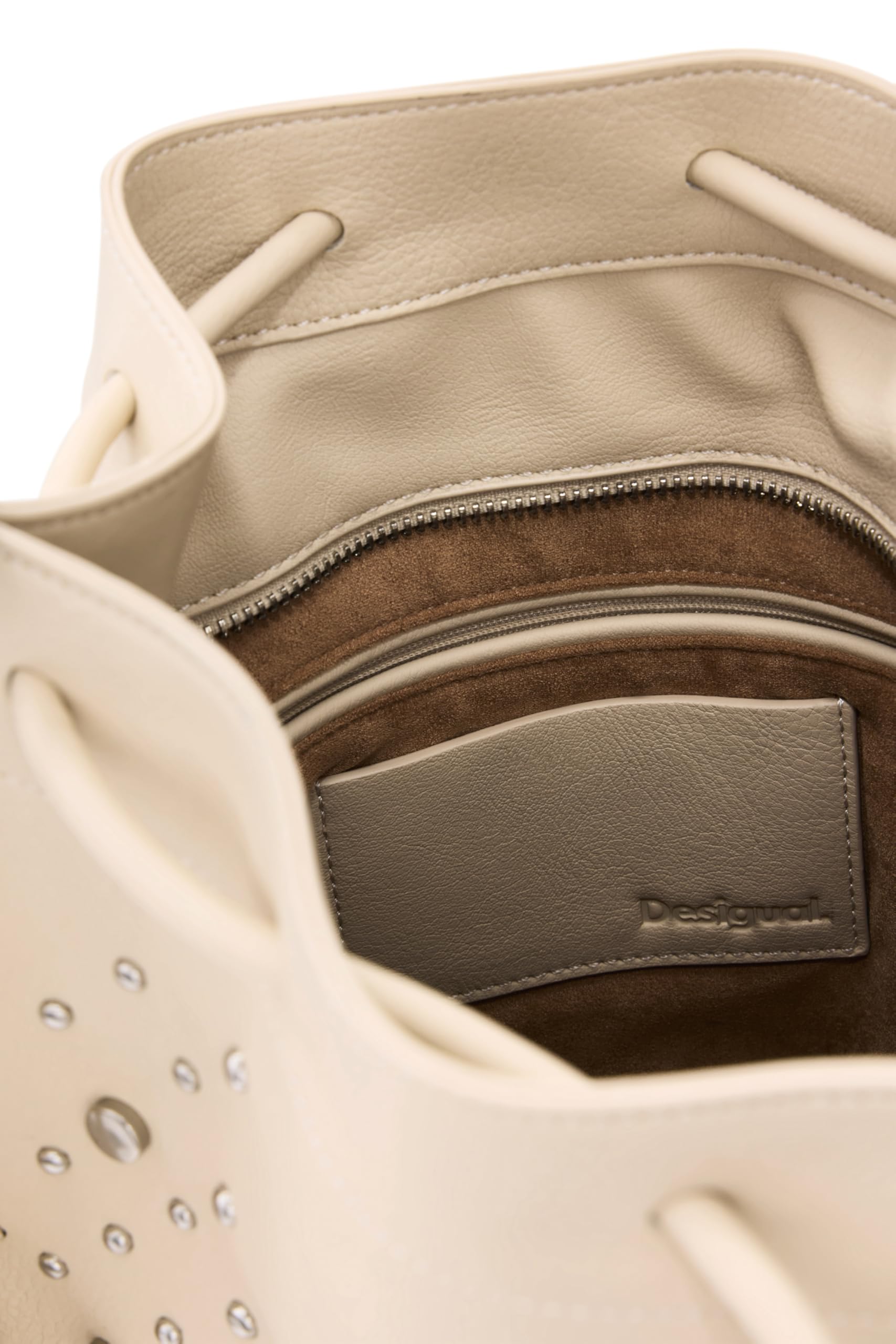Desigual mochila de ocio Gallium Harlan Backpack Beige Crude crema