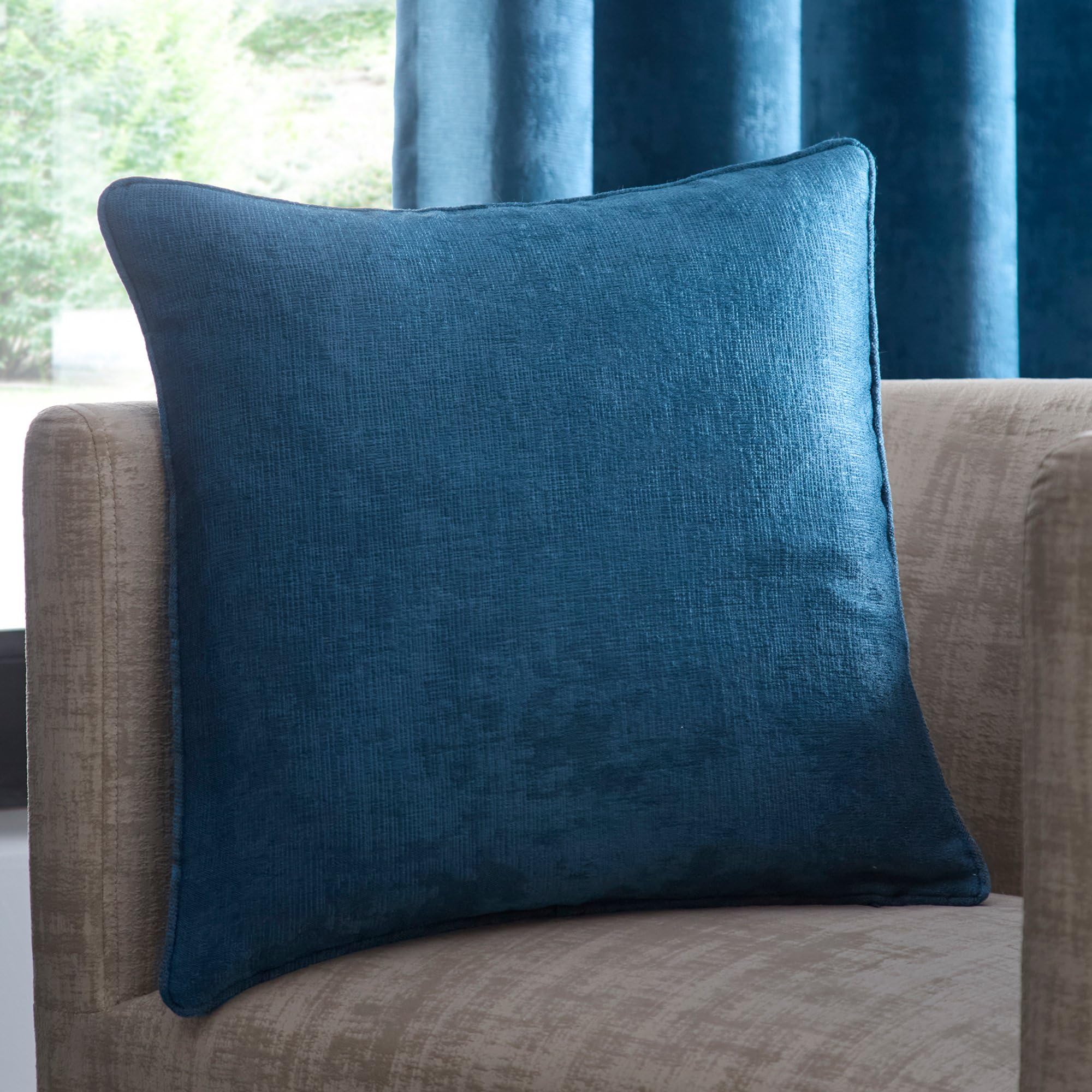 Fusion Strata Filled Cushion Teal 43 cm x 43 cm