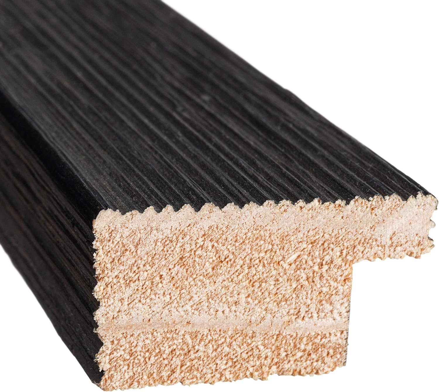 3x3 IN Frame Black Real Wood Picture Frame Width 1.5 Inches | Interior Frame Depth 0.5 Inches | Barn Black Distressed Photo Frame Complete with UV Acrylic, Foam Board Backing & Hanging Hardware