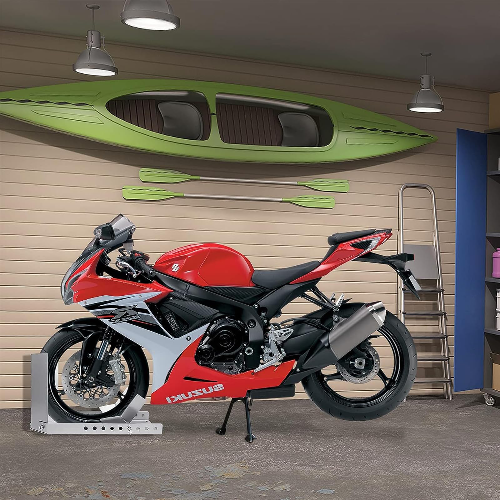 YUENFONG 2 uds Motocicleta Carga Portador Rueda Delantera Portador Remolque Rueda Delantera