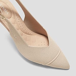 Amazon.com | VIVAIA Addison Pointed-Toe Slingback Sandals For
