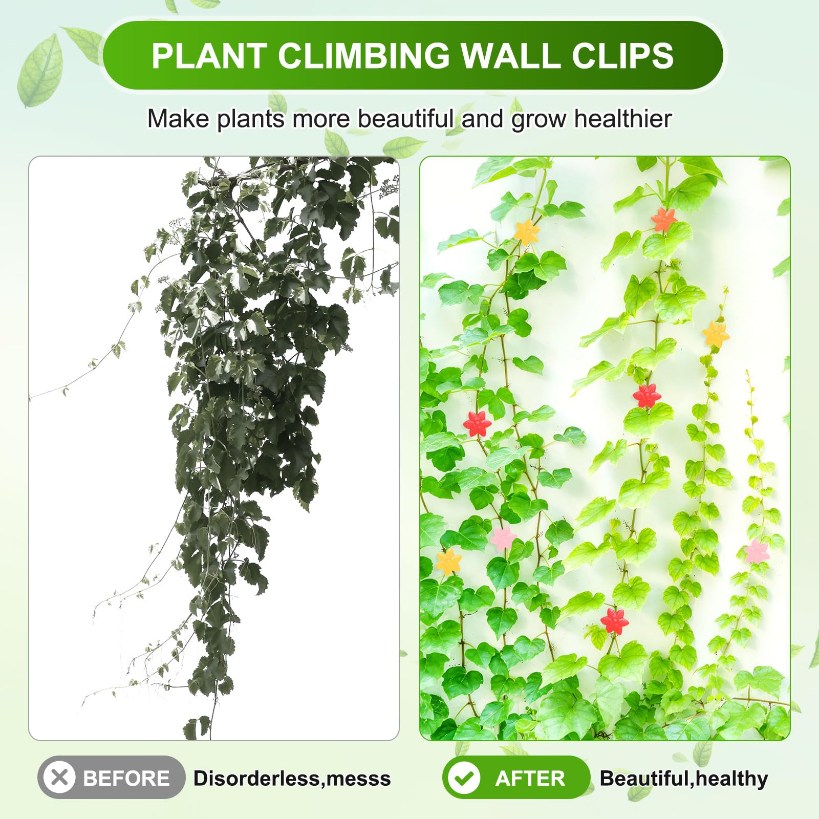 M METERXITY 100 Pack Plant Wall Clips - Image 7