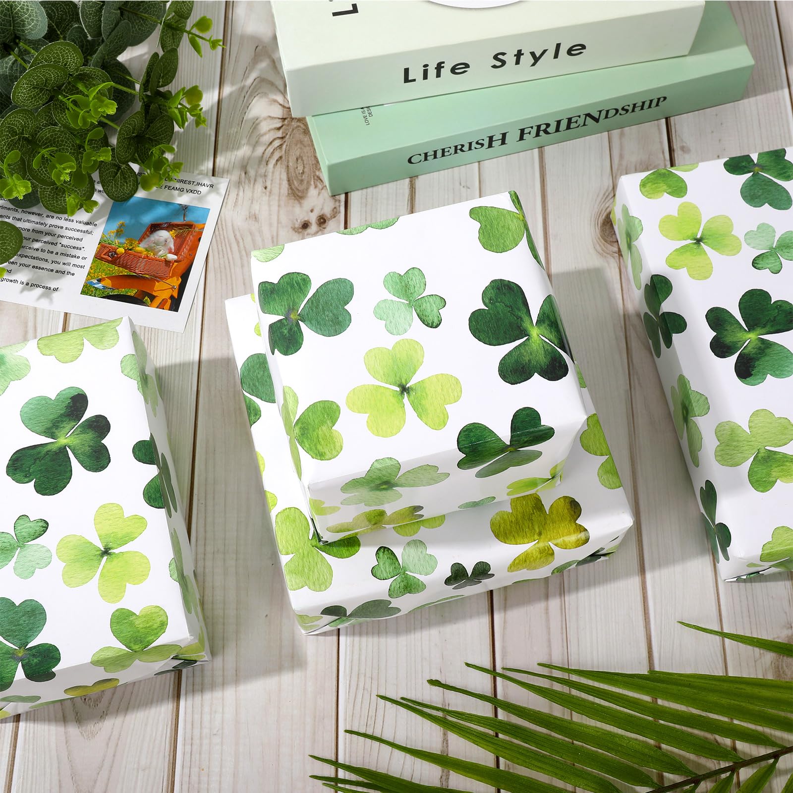 St. Patrick's Day Fotohintergrund – 5x3 Ft (ca. 1,5x1 M), Glücksklee-Motiv, Vinyl, Nahtlos