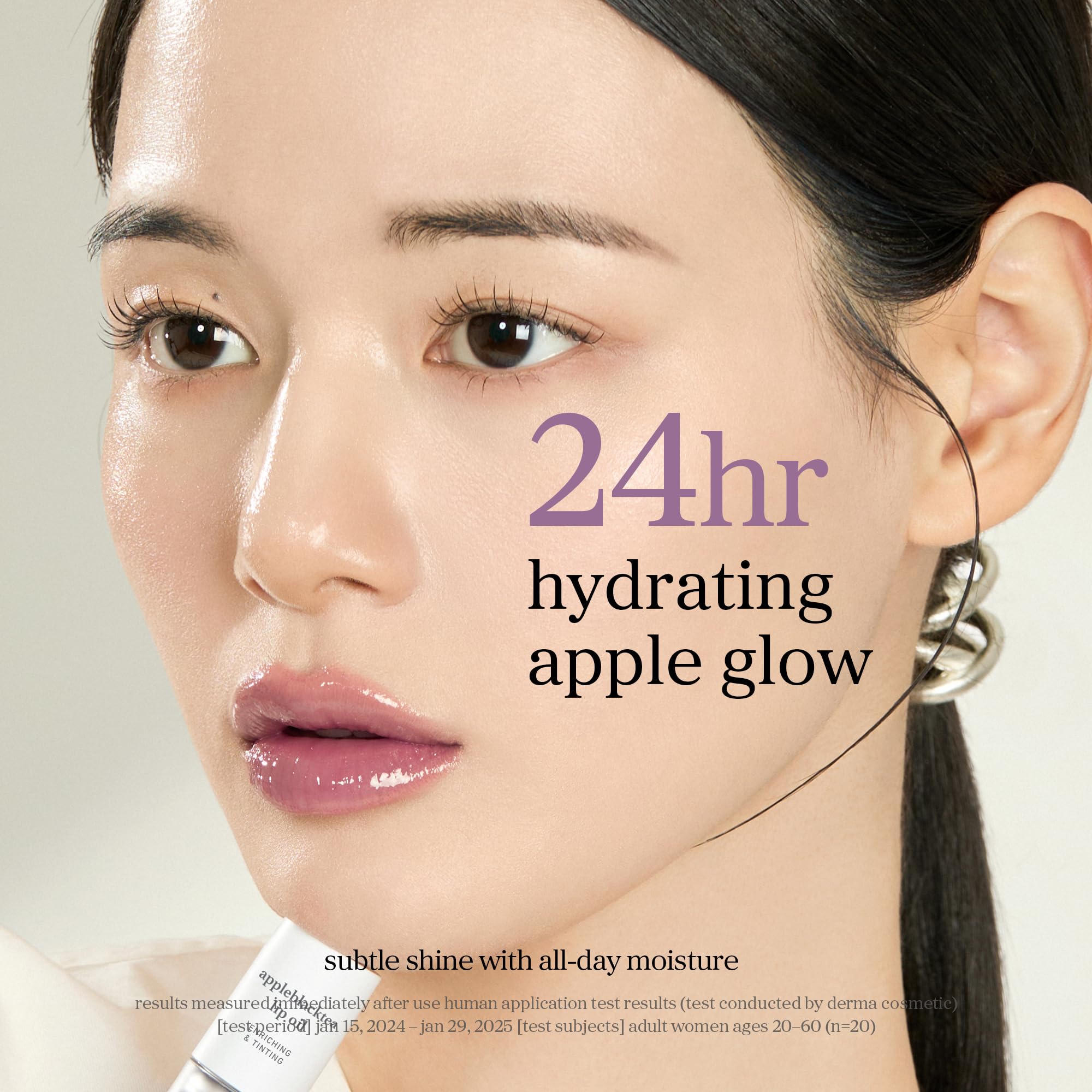 NOONI Huile à lèvres coréenne – Appleblacktea | longue durée, hydratant, repulpant, revitalisant pour les lèvres sèches, imperméable, aucun écaillage, couleur à lèvres hydratante