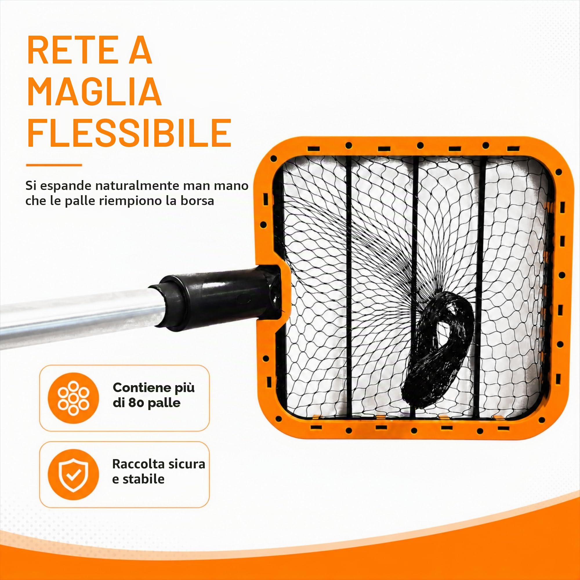 PICK 'N GO Raccoglitore di palline, strumento di recupero rapido ed efficiente per ping pong e ping pong, accessorio sicuro e facile da usare per giocatori e allenatori
