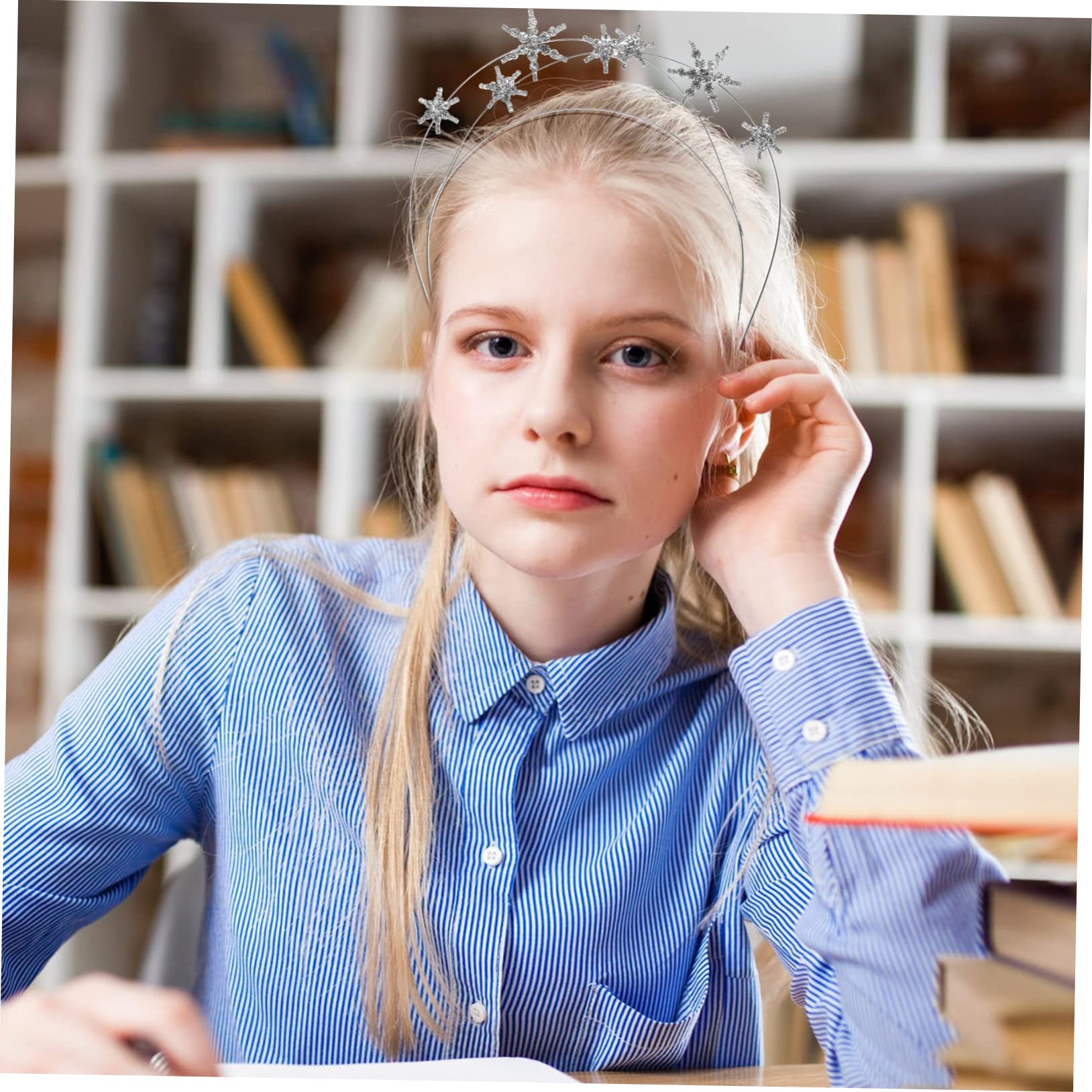 FRCOLOR 3stücke Sternen-haarband Mit Glitzer Und Strass Eleganter Haarschmuck Für Damen Und Mädchen Perfektes Accessoire Für Partys Und Fotoshootings Einzigartiges Design Für Einen