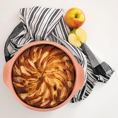 Miniatura 6 de Baocuan Molde redondo de silicona de 9 pulgadas, molde antiadherente para hornear pasteles, pizza, pan y más grado alimenticio y libre de BPA, juego