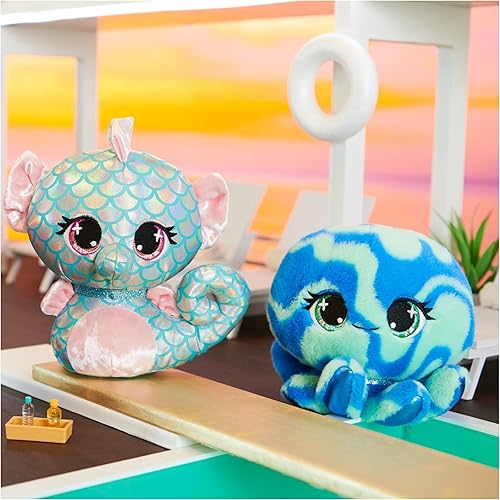 Miniatura 6 de P.Lushes - Peluches de moda de diseñador, diseño de pulpos de primera calidad, azul y verde, 6 pulgadas