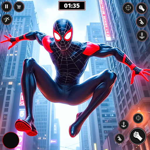 Real Fighting Hero Rope Adventure 3D