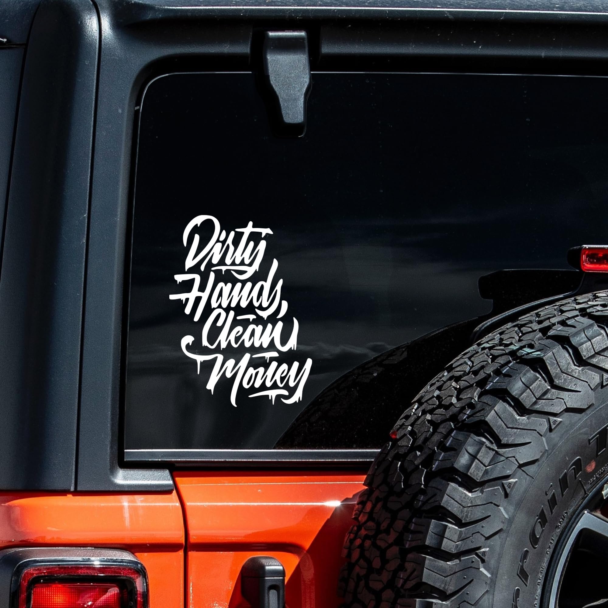 kurry シルクスクリーン MONEYシザーハンズ Amazon.com - GRITKULTURE Dirty-Hands-Clean-Money Decal Sticker for