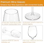 ZEAYEA 4 Pack Unbreakable Stemmed Wine Glasses, 12 oz Plastic Red Wine Glasses, Reusable Champagne Glasses, Outdoor Wine Goblets, BPA-Free Drink Glasses for Party Holiday Wedding Picnic
