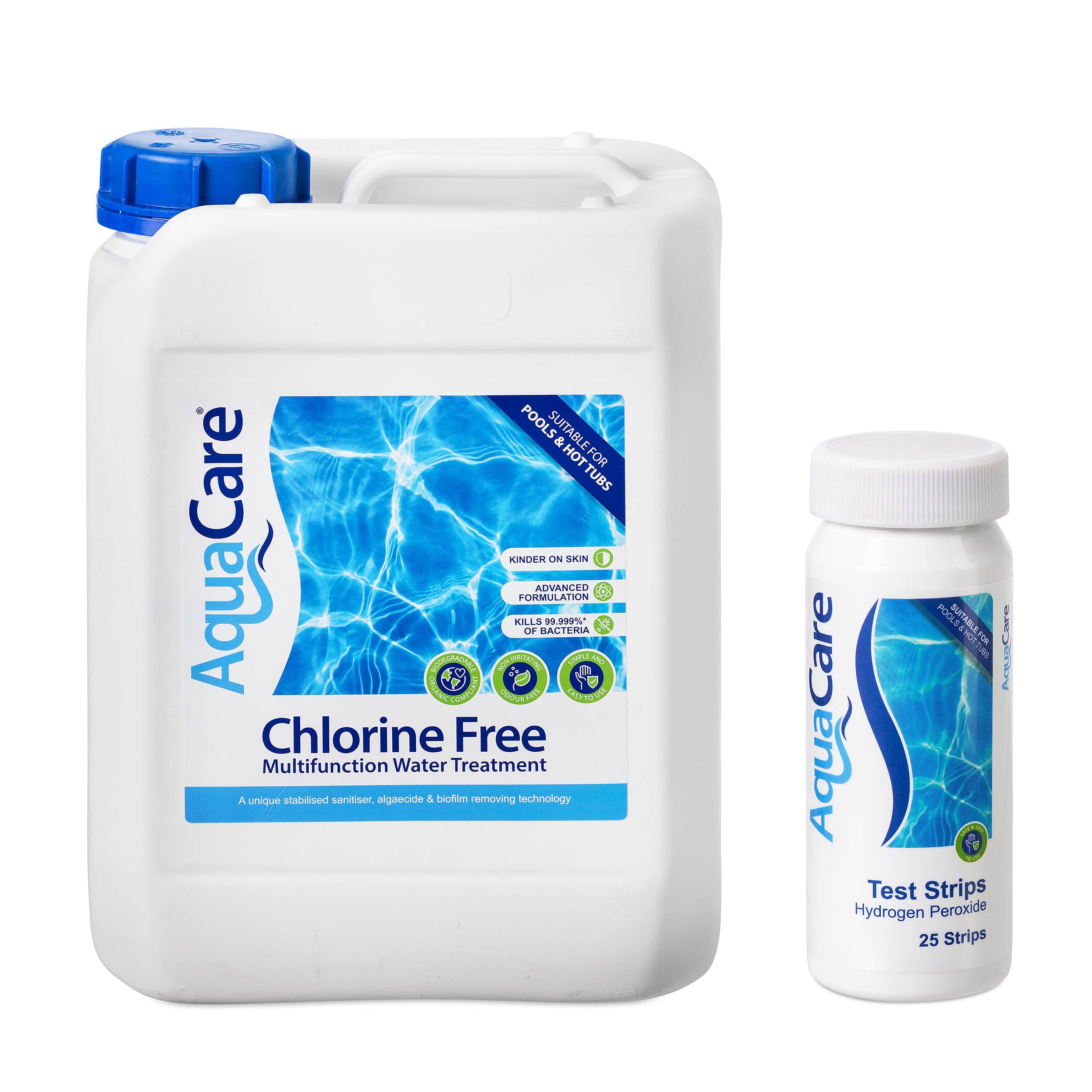 AquaCare CHLORINE FREE Multifunctional Water Treatment, Bromine Alternative for Hot Tubs Ice Baths and Pools