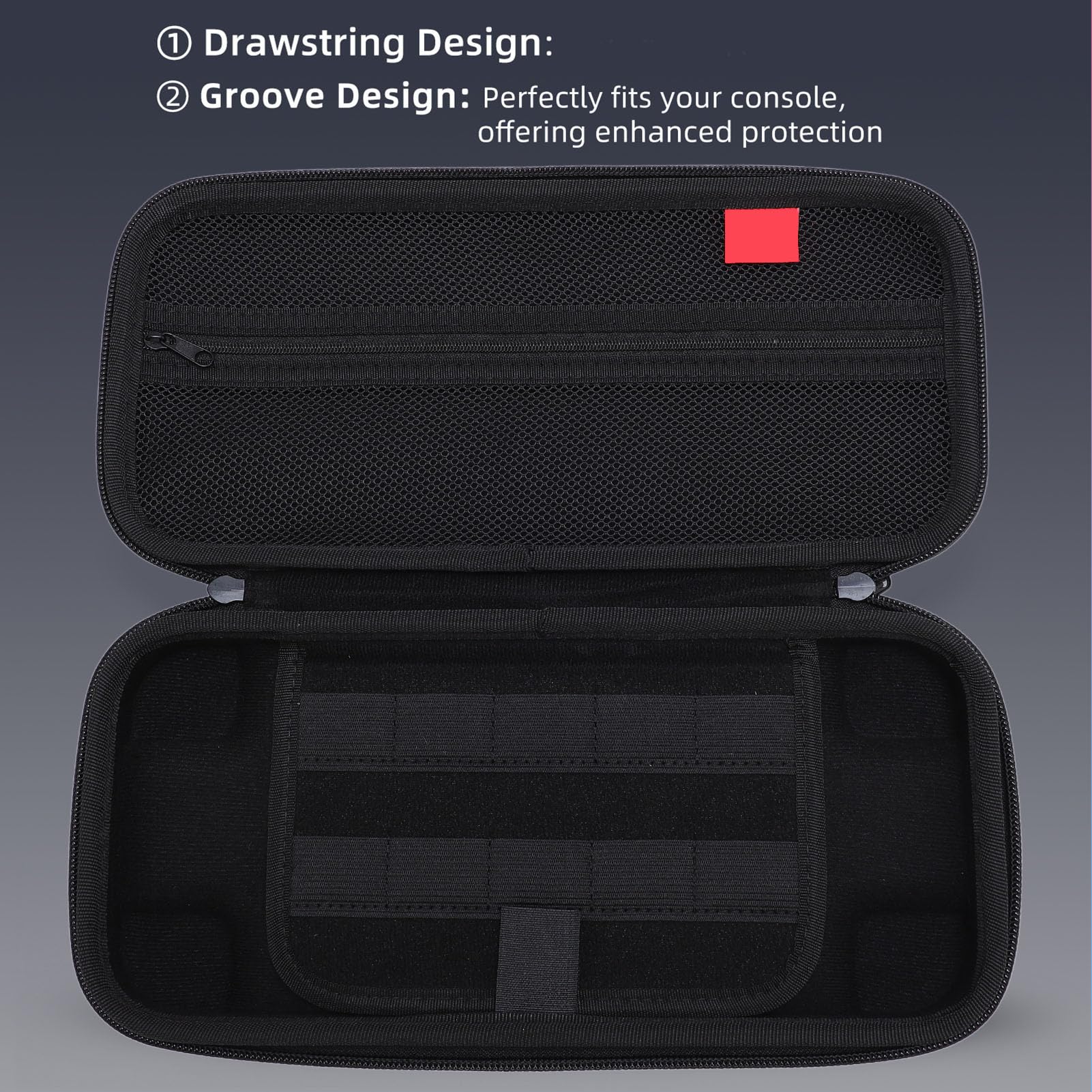 Ejoyous Custodia da Trasporto per 2, Borsa da Viaggio Rigida in EVA con Tasche per Carte da Gioco, Portatile e Antiurto per Console e Accessori (#2)