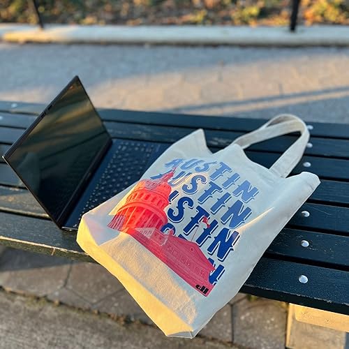 Miniatura 3 de ODD Story Bolsa de lona para mujer, bolsa de hombro para laptop, para el trabajo, bolsa estética para el día a día, bolsa de compras reutilizable