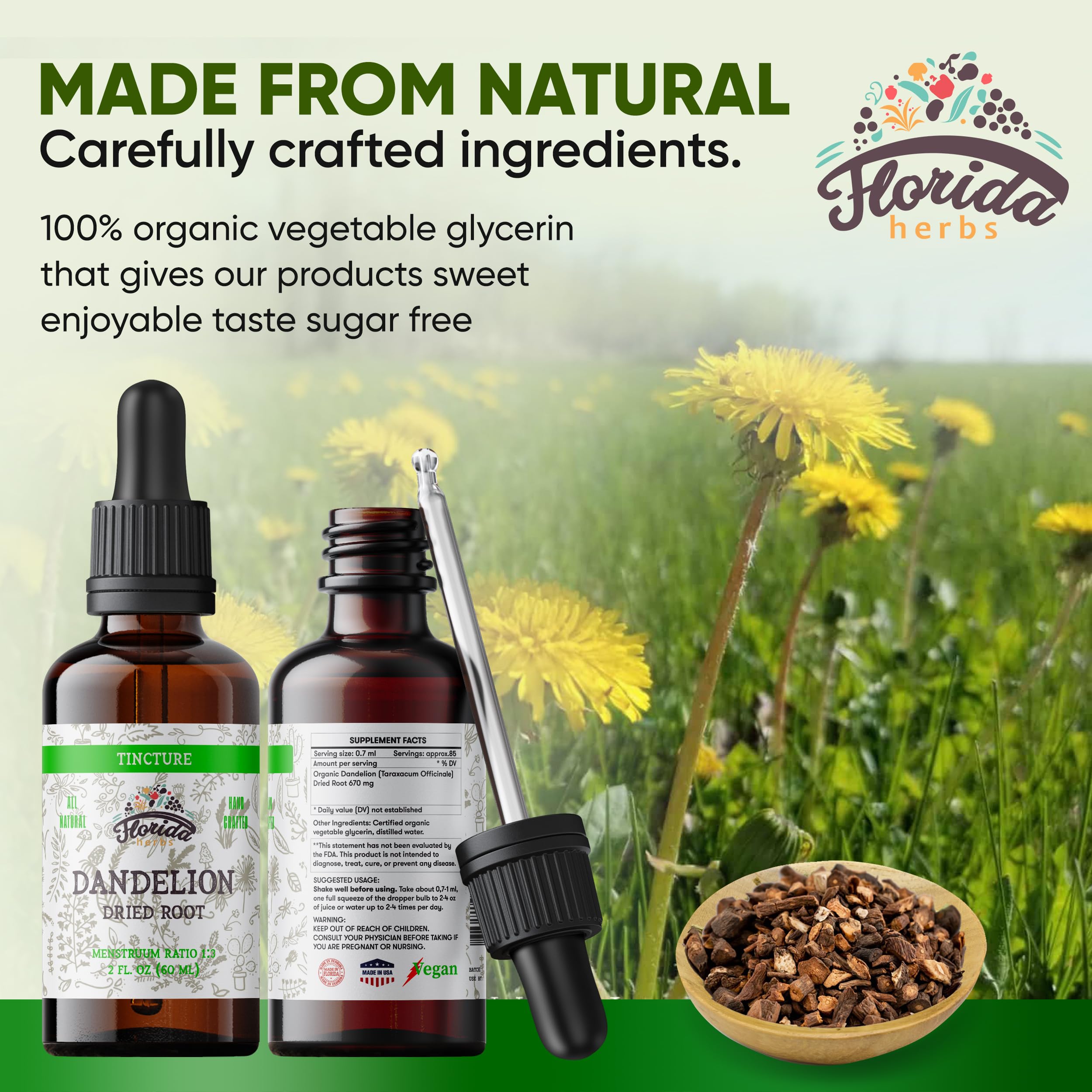 Amazon.com: Dandelion Root Tincture Organic Dandelion Extract