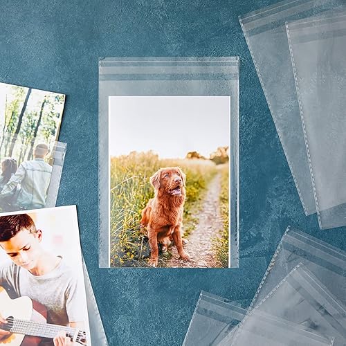 Miniatura 3 de Juvale Card Sleeves - 7.6 x 5.7 in, Clear, 300 Pack - Plastic Sleeves for Greeting Cards, Invitation Envelopes, Postcard Covers & Photo Envelopes