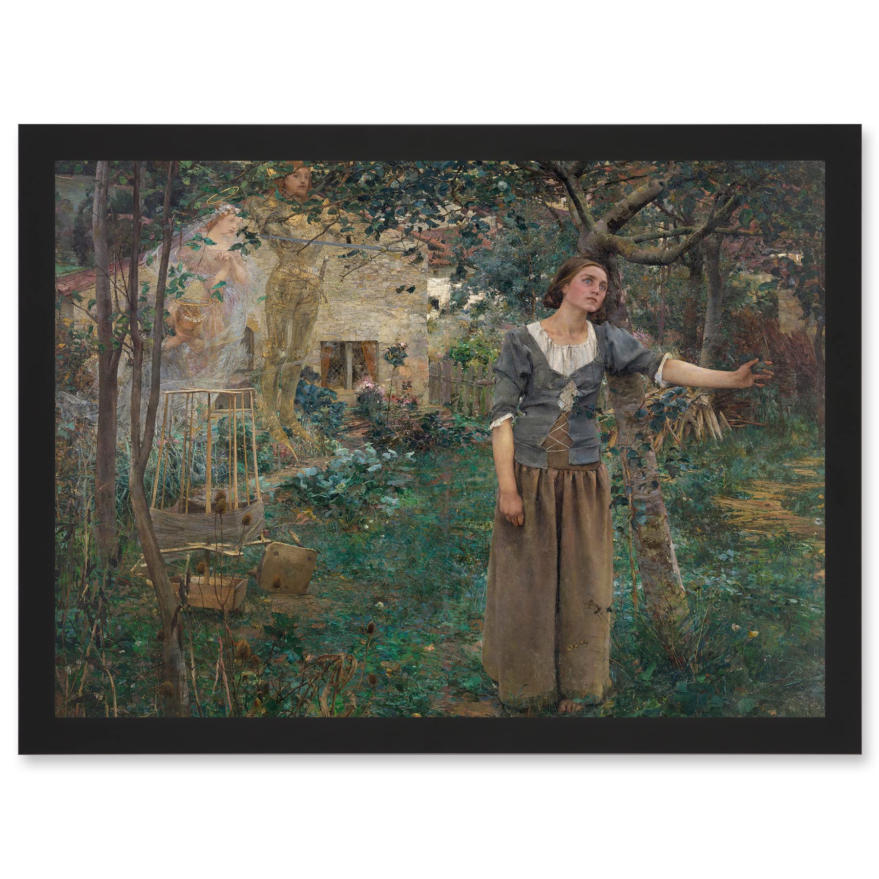 Artery8 Jules Bastien-Lepage Joan Of Arc Painting Artwork Framed Wall Art Print A4