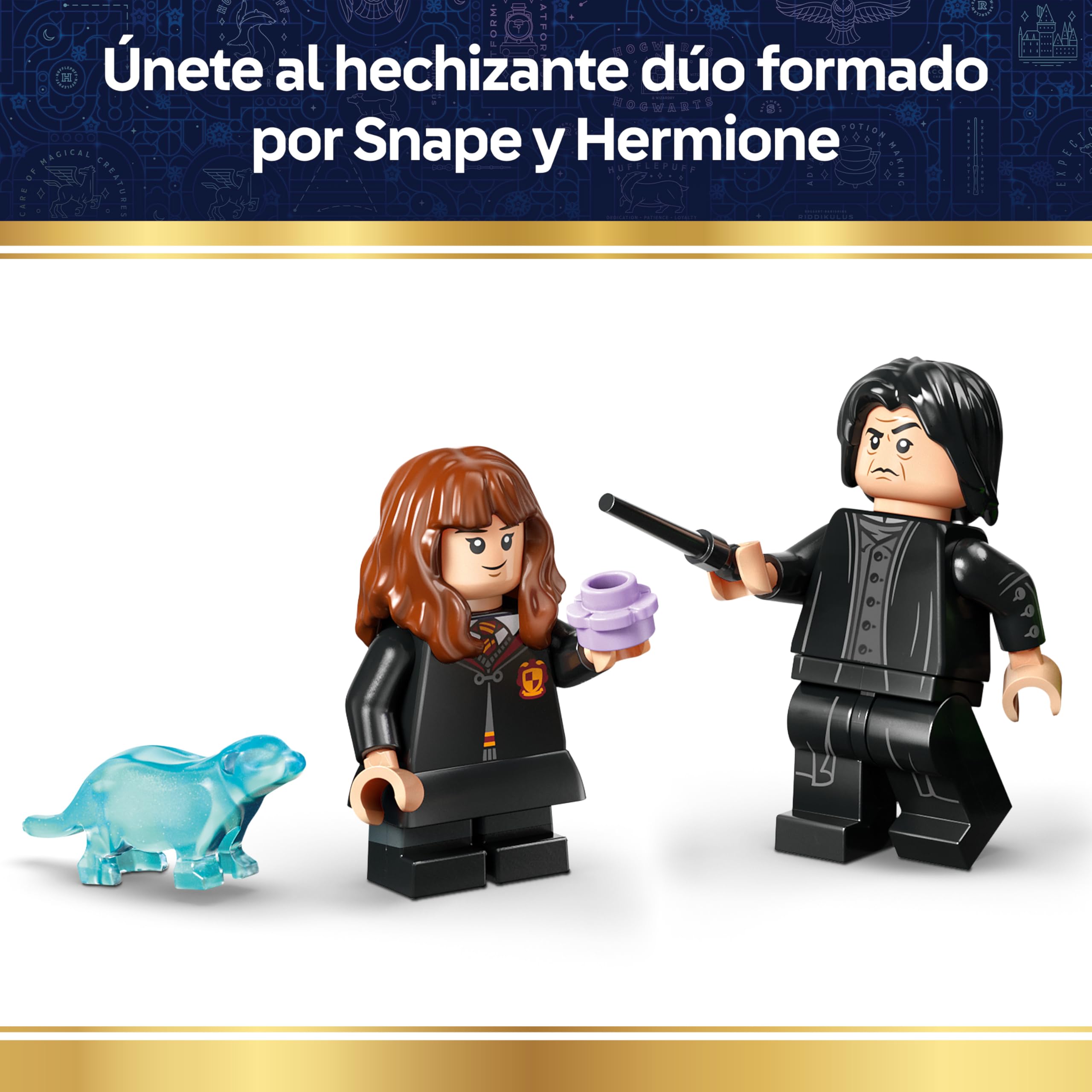LEGO Harry Potter Caldero: Aula de Pociones Secretas - Decoración para el Dormitorio - Juguete de Colección - Minifiguras de Patronus, Hermione y Snape - Regalo para Niñas y Niños de 10+ Años - 76464 — view 6