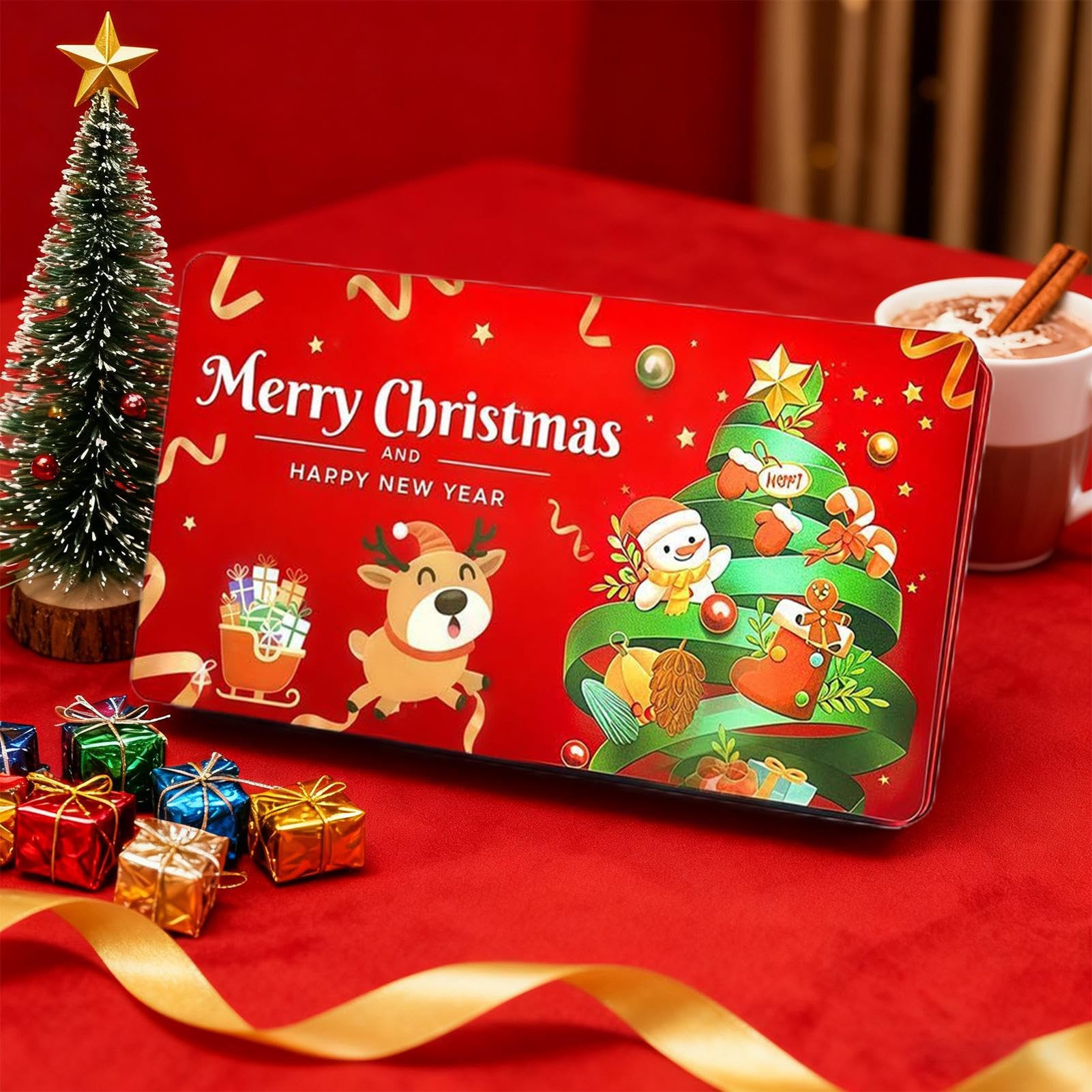 Hucha de Navidad, 10 Compartimentos, Soporte Plegable Festivo, Hucha de Navidad, para Festival, propuesta de Matrimonio, día de San Valentín, niños, cumpleaños, Adultos, Amigos, niños, Hombres