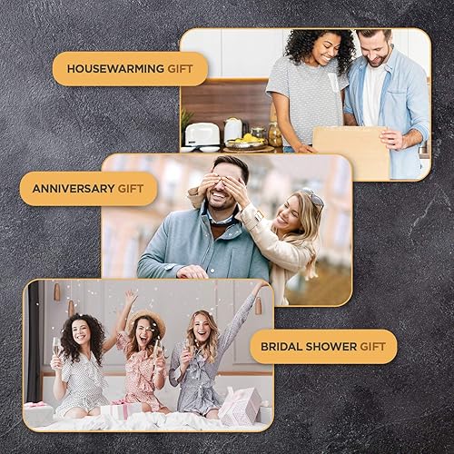 Miniatura 4 de Premium Cheese Board and Knife Set - Bamboo Wood Charcuterie Board Set  Cheese Board Accessories Set - Kitchen Wine  Meat Cheese Serving Platter -