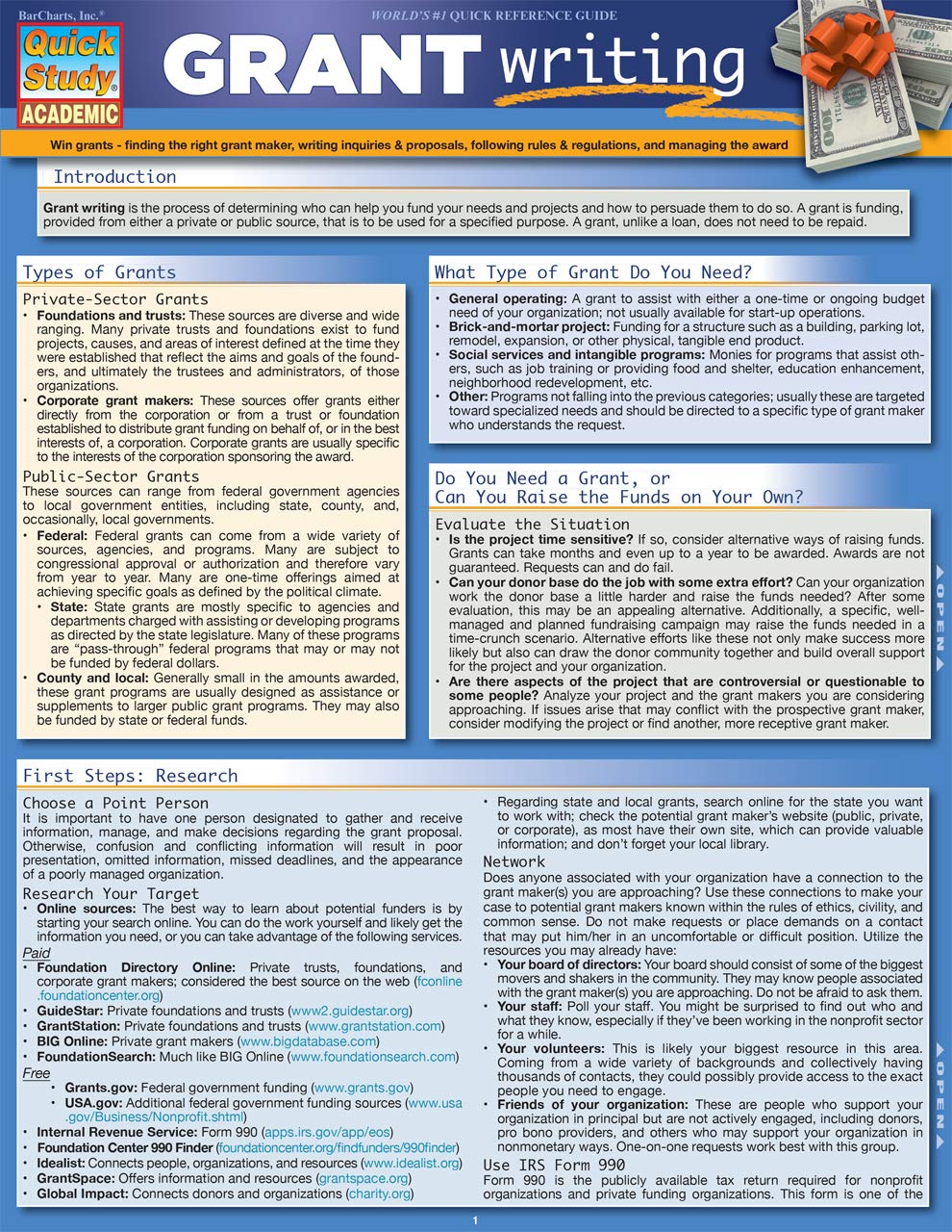Grant Writing QuickStudy Laminated Reference Guide (QuickStudy Academic) - Image 2