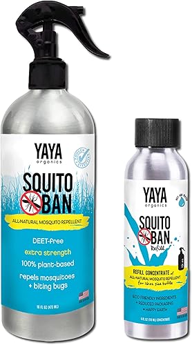 Miniatura 7 de SQUITO BAN - Repelente de mosquitos Yaya Organics | Spray de insectos totalmente natural hecho con aceites esenciales, apto para familias, sin DEET,