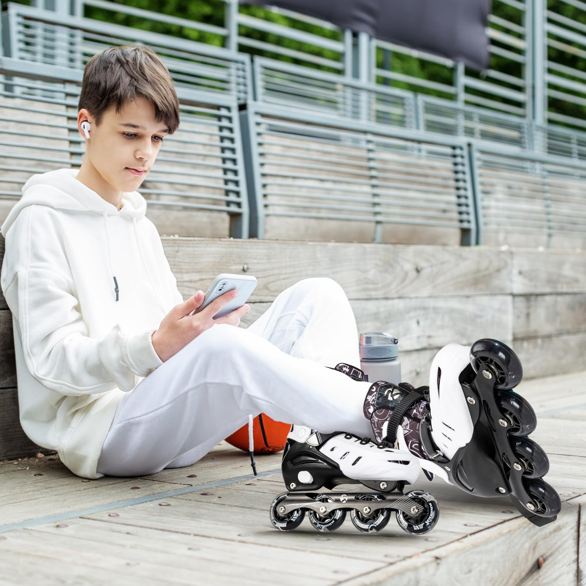 Kuxuan Skates Patines en línea para niños ajustables