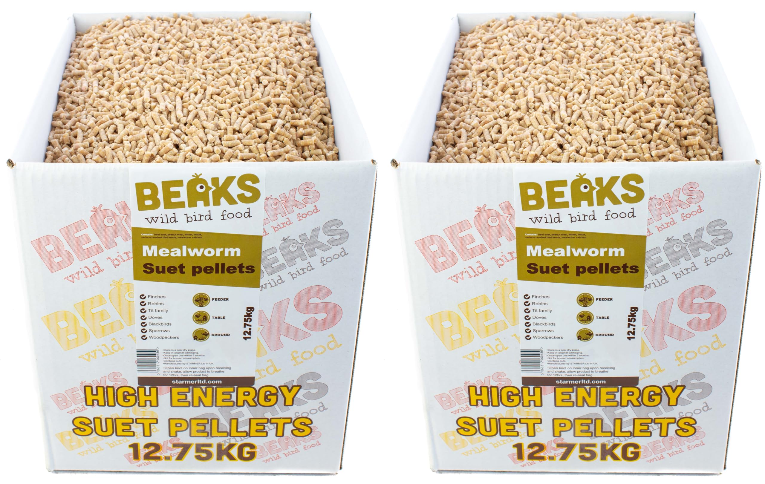 MEALWORM suet feed pellets for all wild garden birds 25kg Box free pp