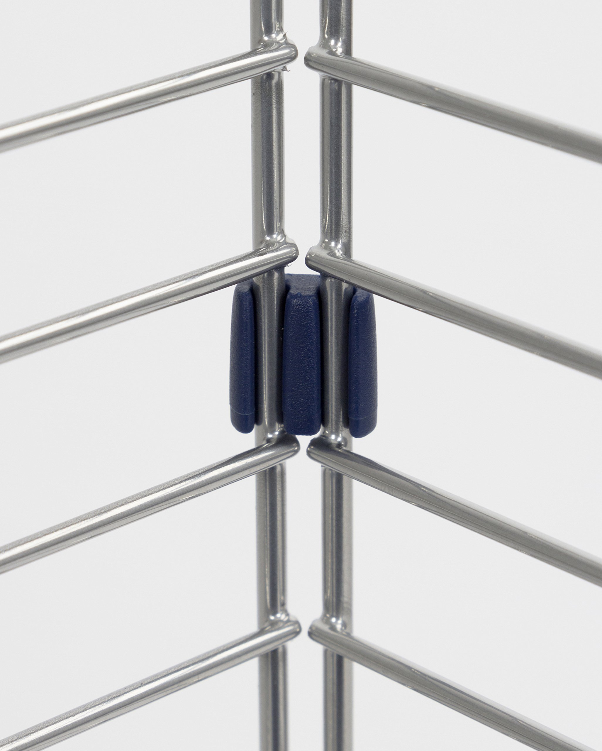 Kerbl Kleintierkäfig Maxi Baldo Twin (L x B x H 120 x 58 x 86 cm, Farbe dunkelblau, Gitterabstand 2,2 cm, mit klappbarem Gitter) 81705