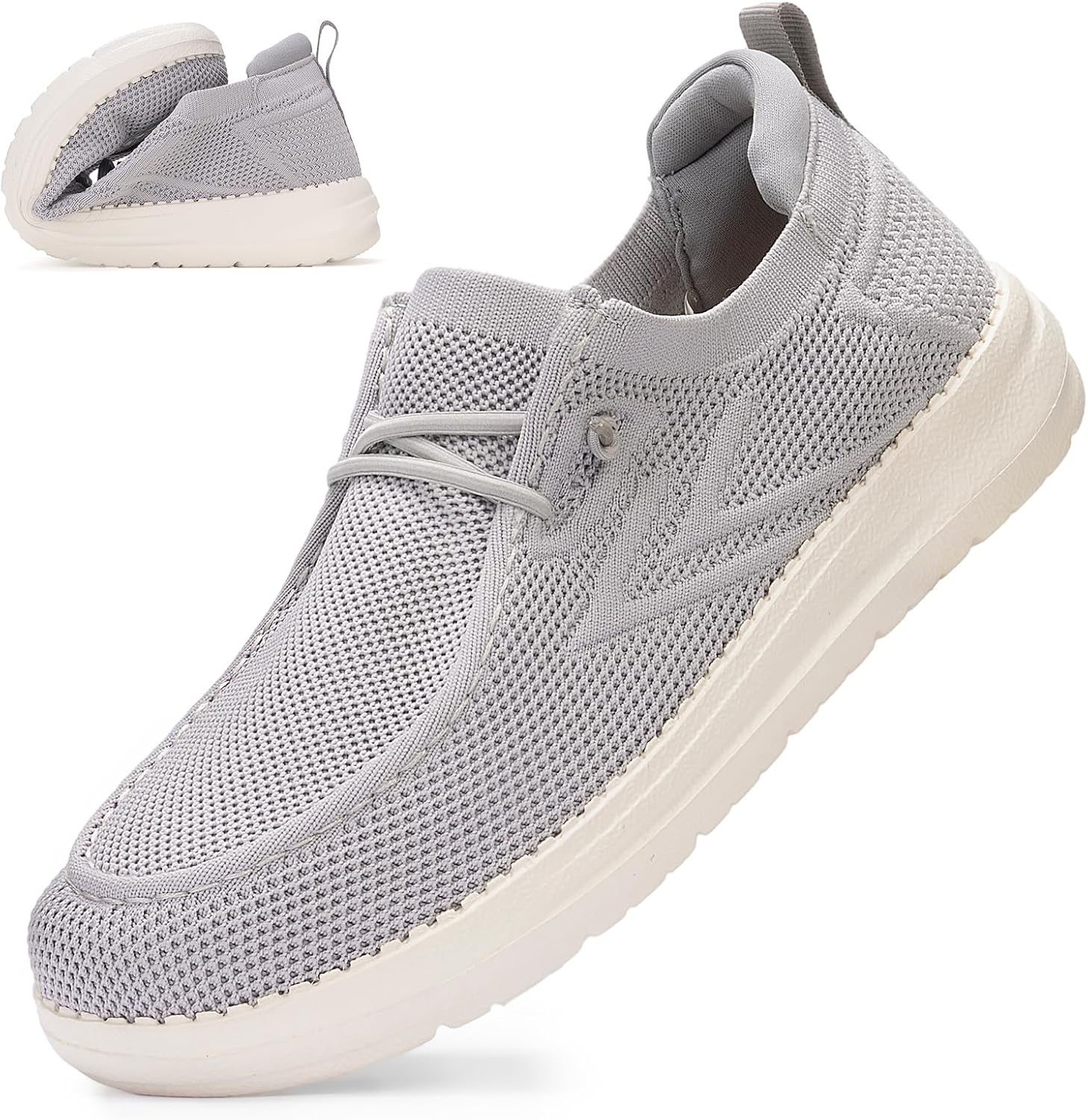 VIPFOX Wide Toe Box Shoes for Men Extra Wide Width Diabetic Shoes Men's Loafers & Slip-ons Arch Support Plantar Fasciitis Walking Loafers