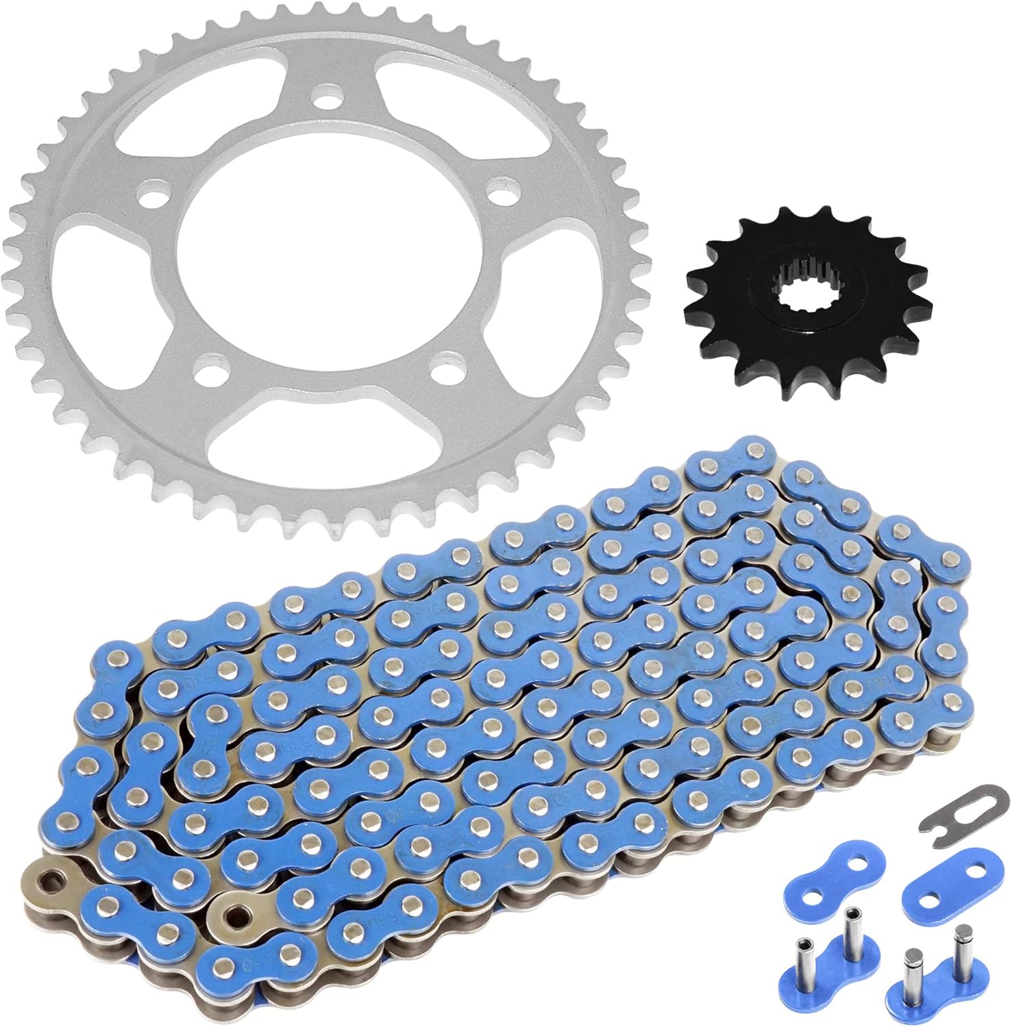 Caltric Drive Chain and Sprockets Kit Compatible with YAMAHA R6 YZFR6