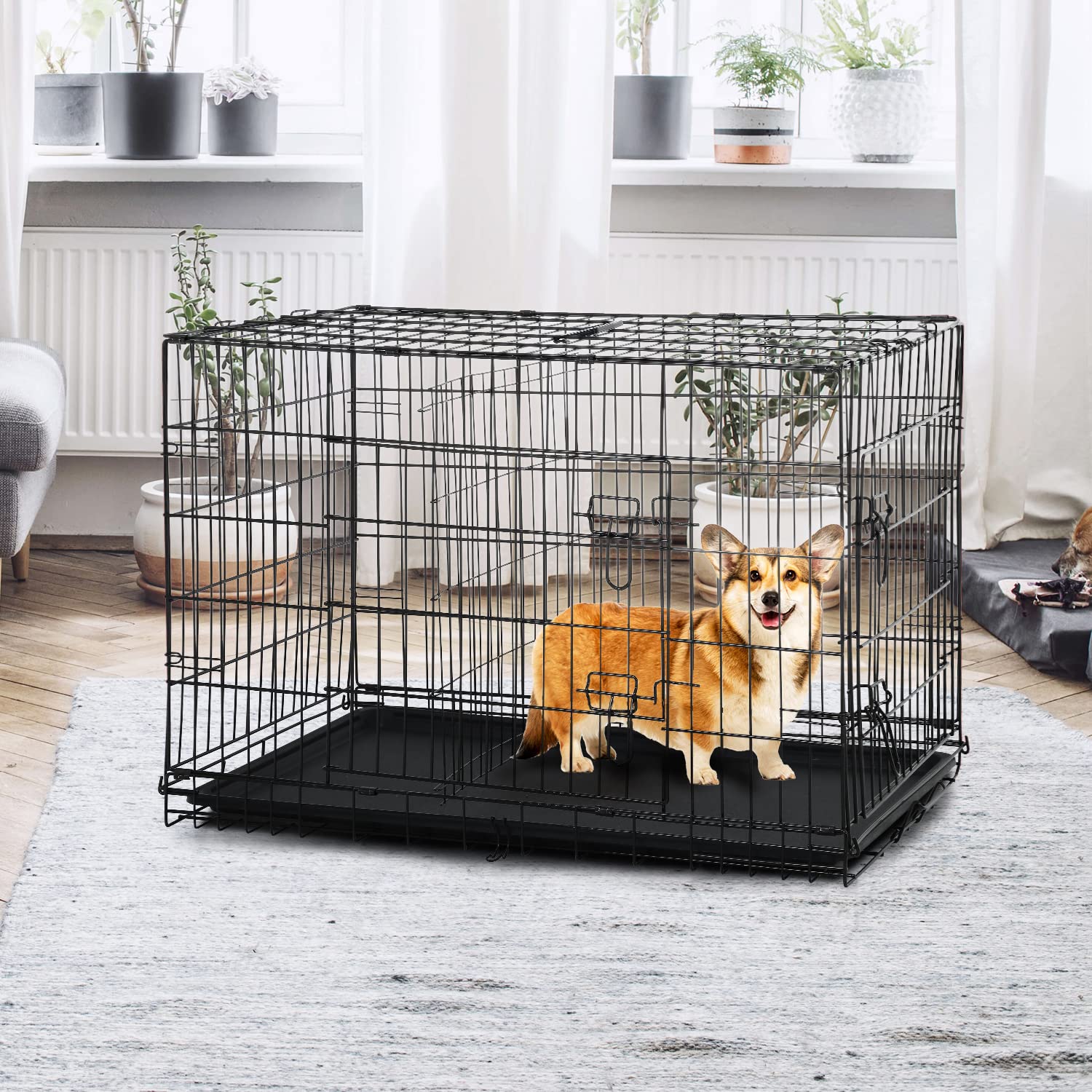 Dog Crates Large Dog Crate For Medium Large Dogs, 42