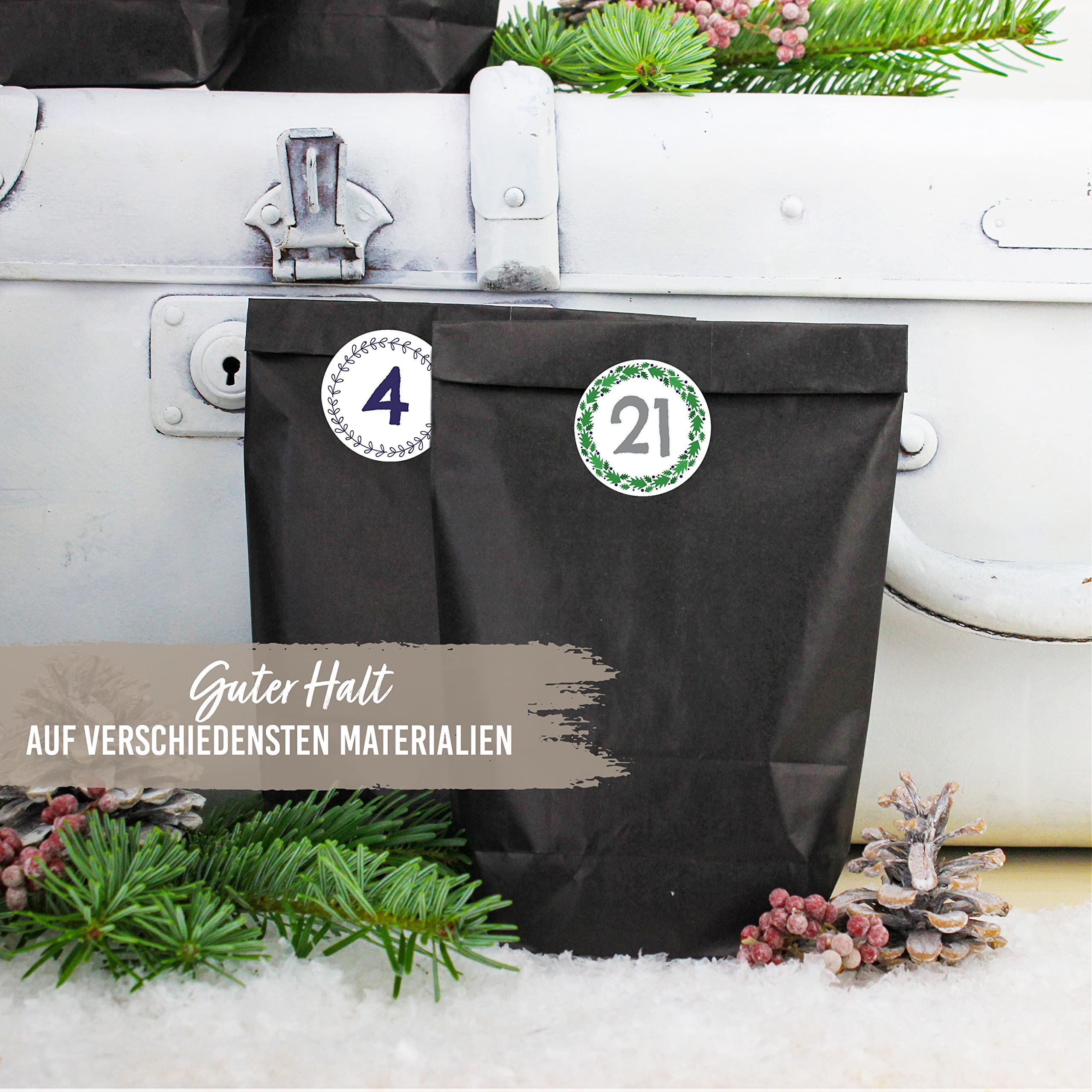 ADVENTSKALENDER ZAHLEN - ® hochwertige Papeterie & nachhaltige Produkte für Geschenkpapier, Sticker, Grußkarten. Weihnachten, Hochzeit, Geburtstag & Taufe