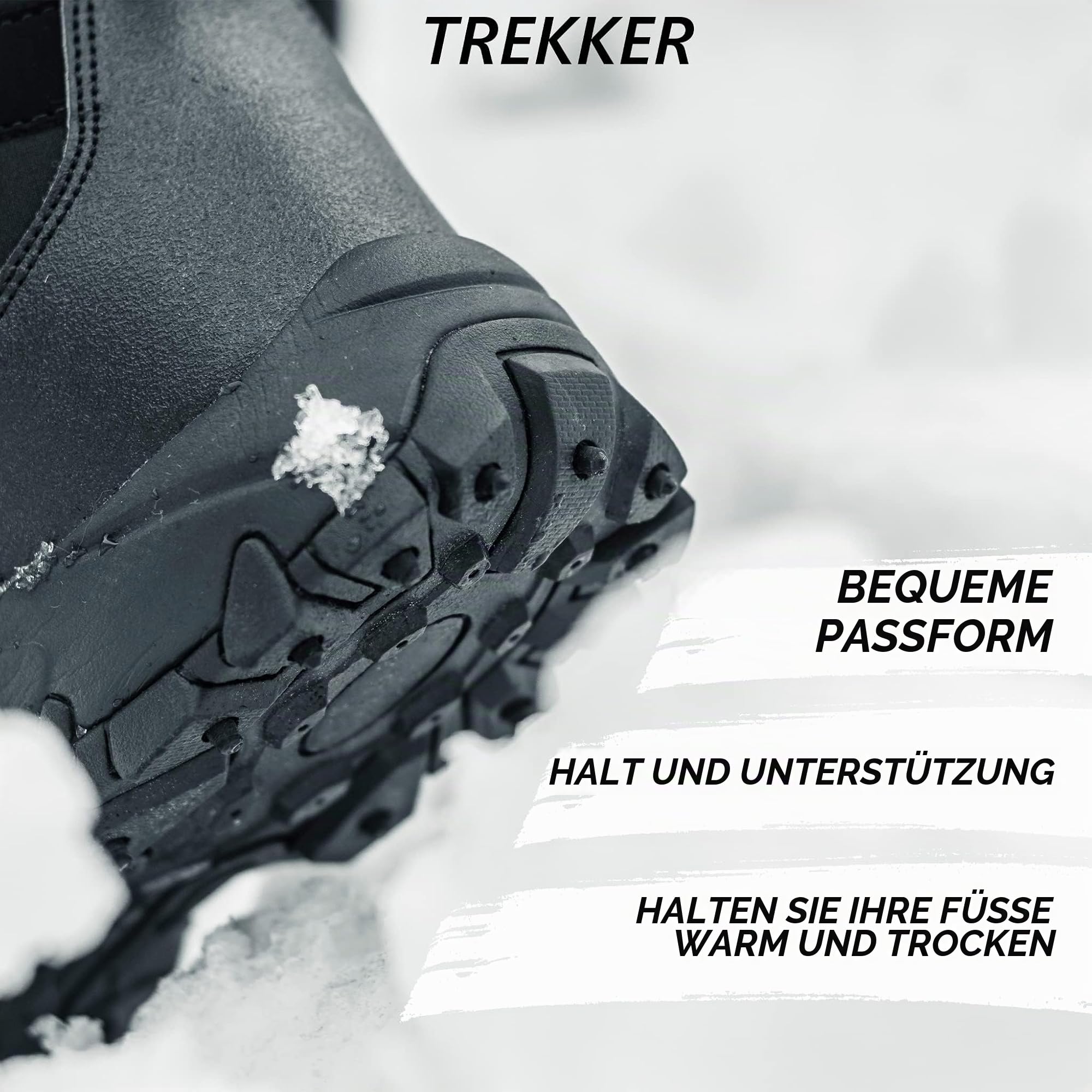 Nordic ProStore Winterschuhe mit Spikes, Winterboots Damen Gefüttert mit Stahl Spikes, Wasserfeste Winterstiefel Damen und Herren, Wasserdicht Warme Winterschuhe Frauen Unisex, Pink