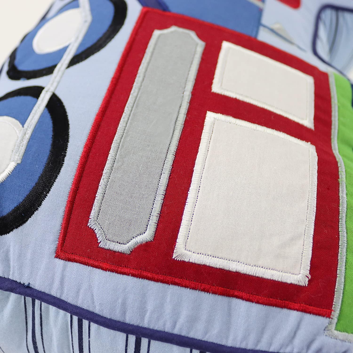 Brandream Kids Pillows Train Shaped Pillow Quilted Decorative Throw Pillows for Boys Bedroom