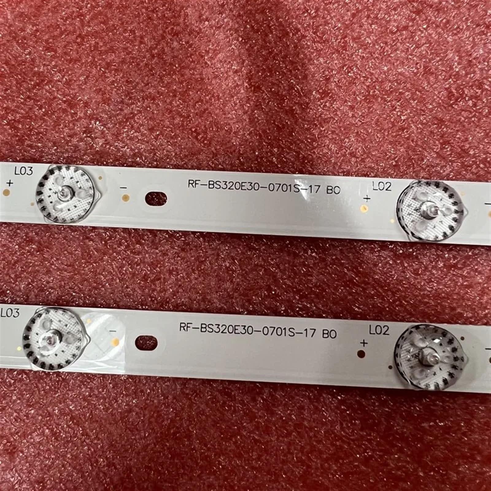 Striscia di retroilluminazione a LED Compatibile for C320F15-E6-L C320X15 E6 H G1 RF BS320E30 0701S 17 B0 32LEM-1019/T2C TV 32LEX-5027/T2C 32LEM-1029/T2C(10pcs for 5 TV)