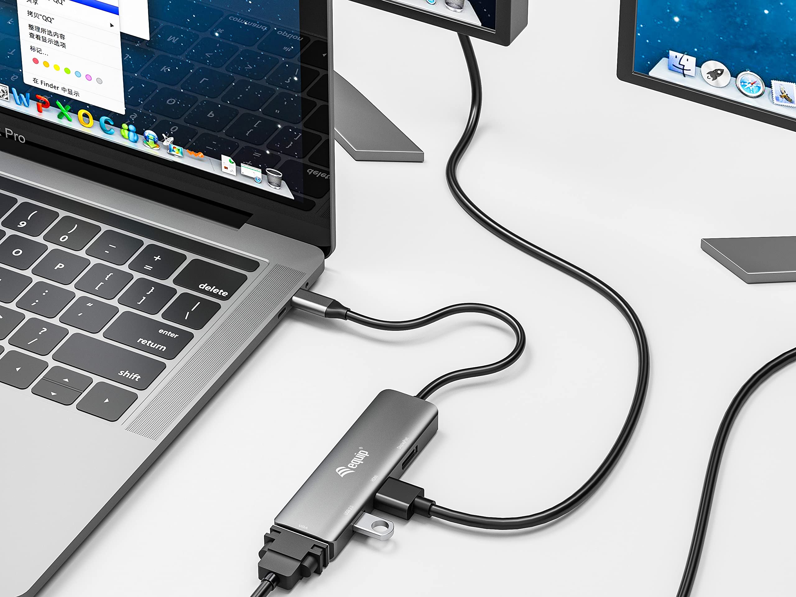 Equip 133485 USB-C a HDMI/DisplayPort/VGA/USB Adaptador