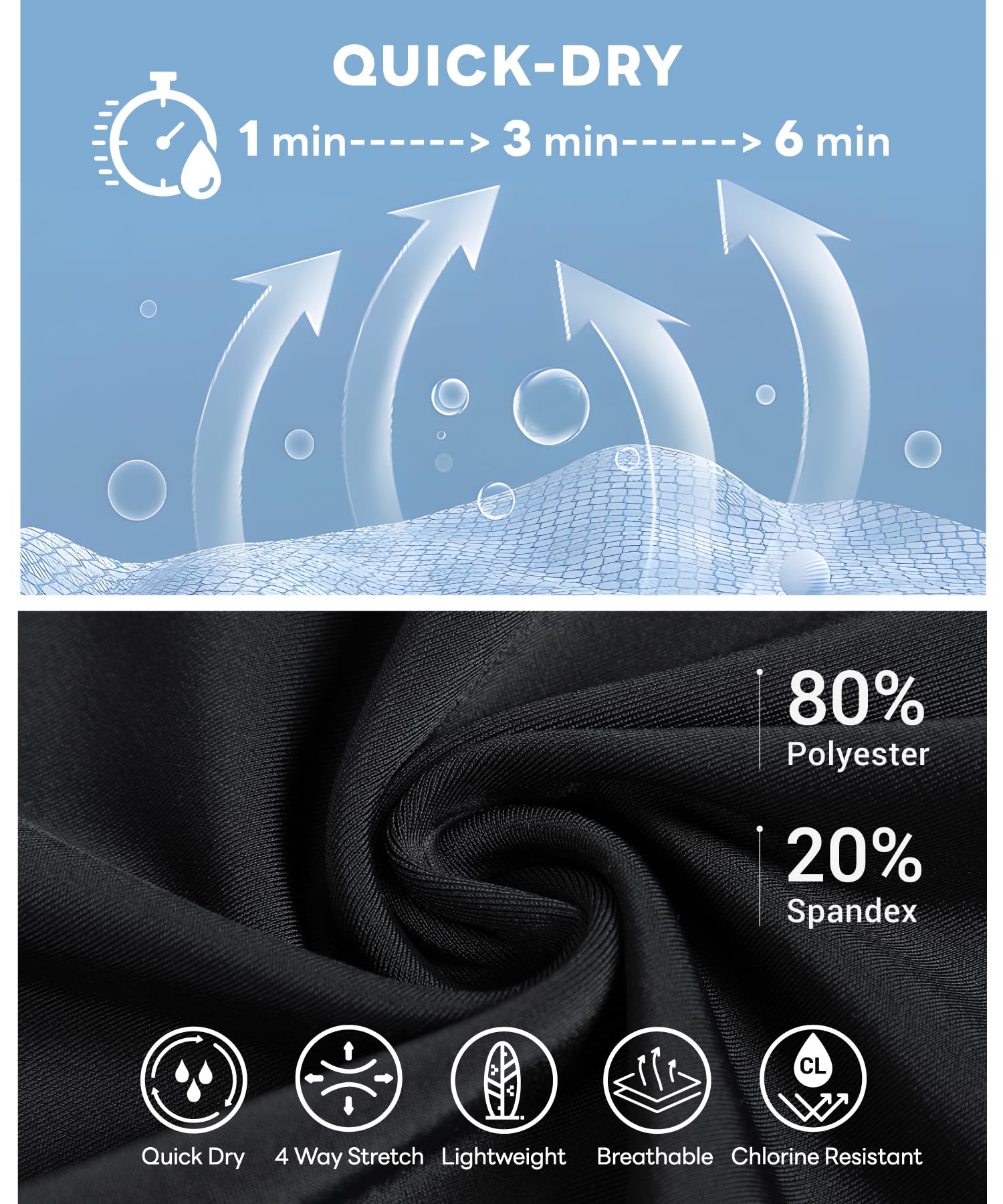 HUGE SPORTS Bañadores para Hombre, Jammers Bañador Natacion Secado Rápido