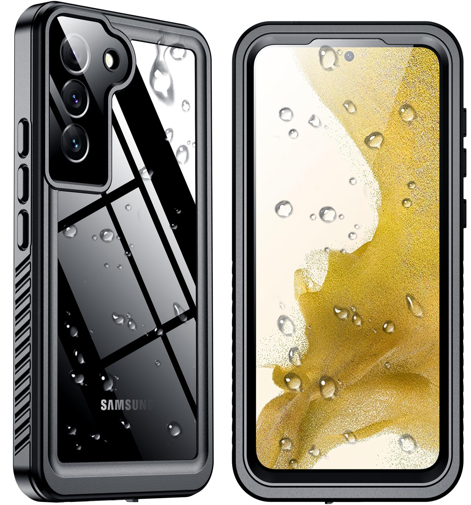 SPIDERCASE Designed for Samsung Galaxy S26 Ultra Case Waterproof,Built-in Screen & Camera Lens Protector[IP68 Underwater] [Military Grade Shockproof] Full Body Protection Phone Case,Black/Clear — view 14