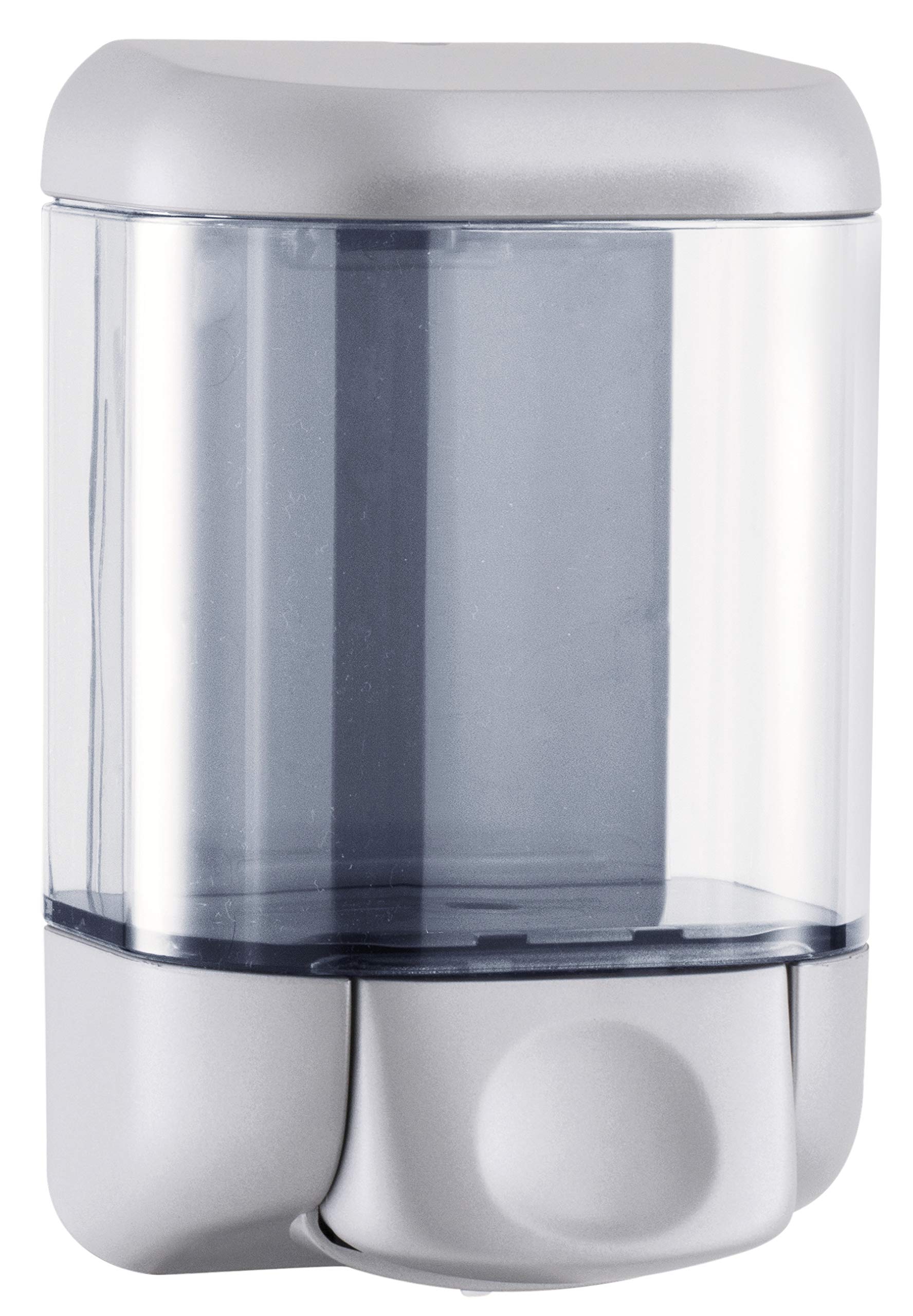 Mar Plast Dispenser Sapone Liquido a riempimento da Lt.1,000 a Pulsante Satinato/Trasparente
