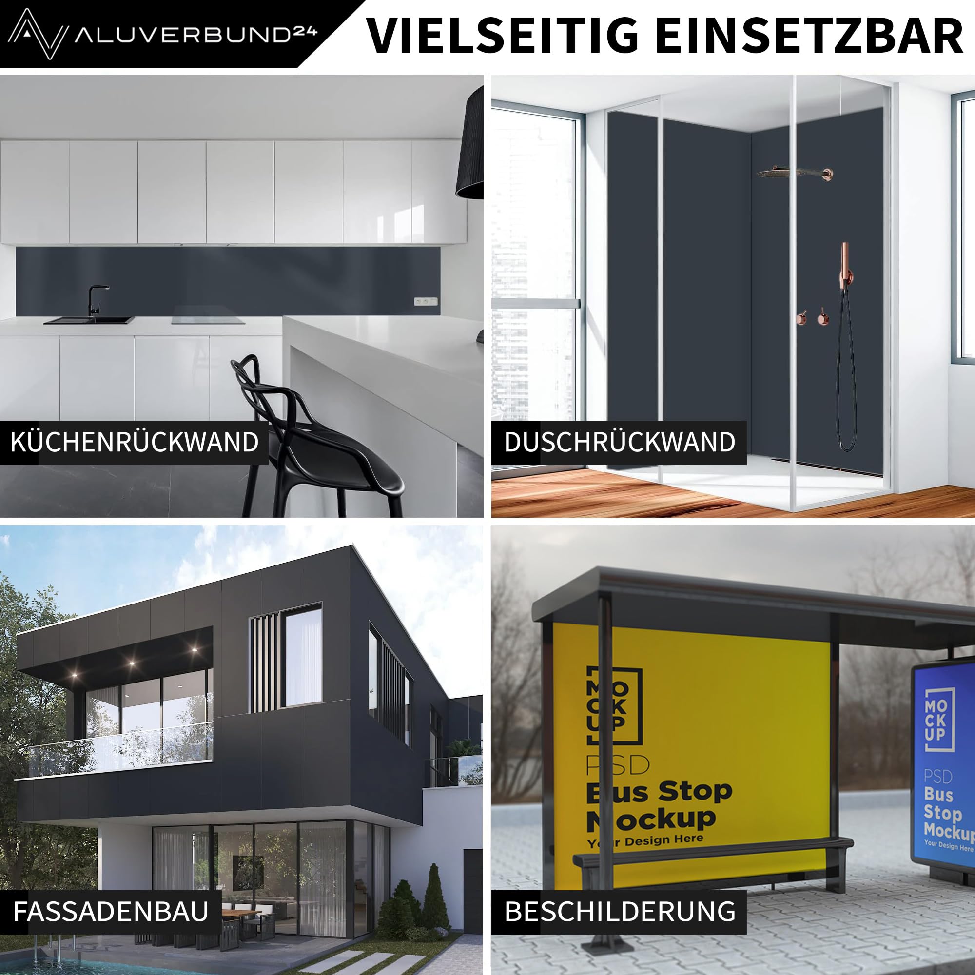 Aluverbund 24 Aluverbundplatte, Aluminium Platte, 3mm dick, Gelb/RAL1023, 110x230cm