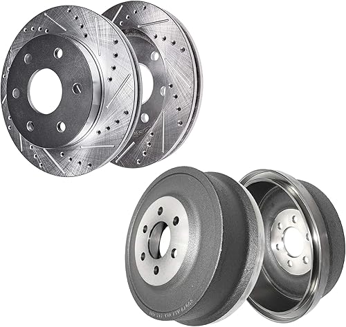 Miniatura 95 de Detroit Axle - Kit de freno delantero para Ford Explorer Mercury Mountaineer 2002-2005 Bujes de rodamiento de rueda perforados y ranurados rotores