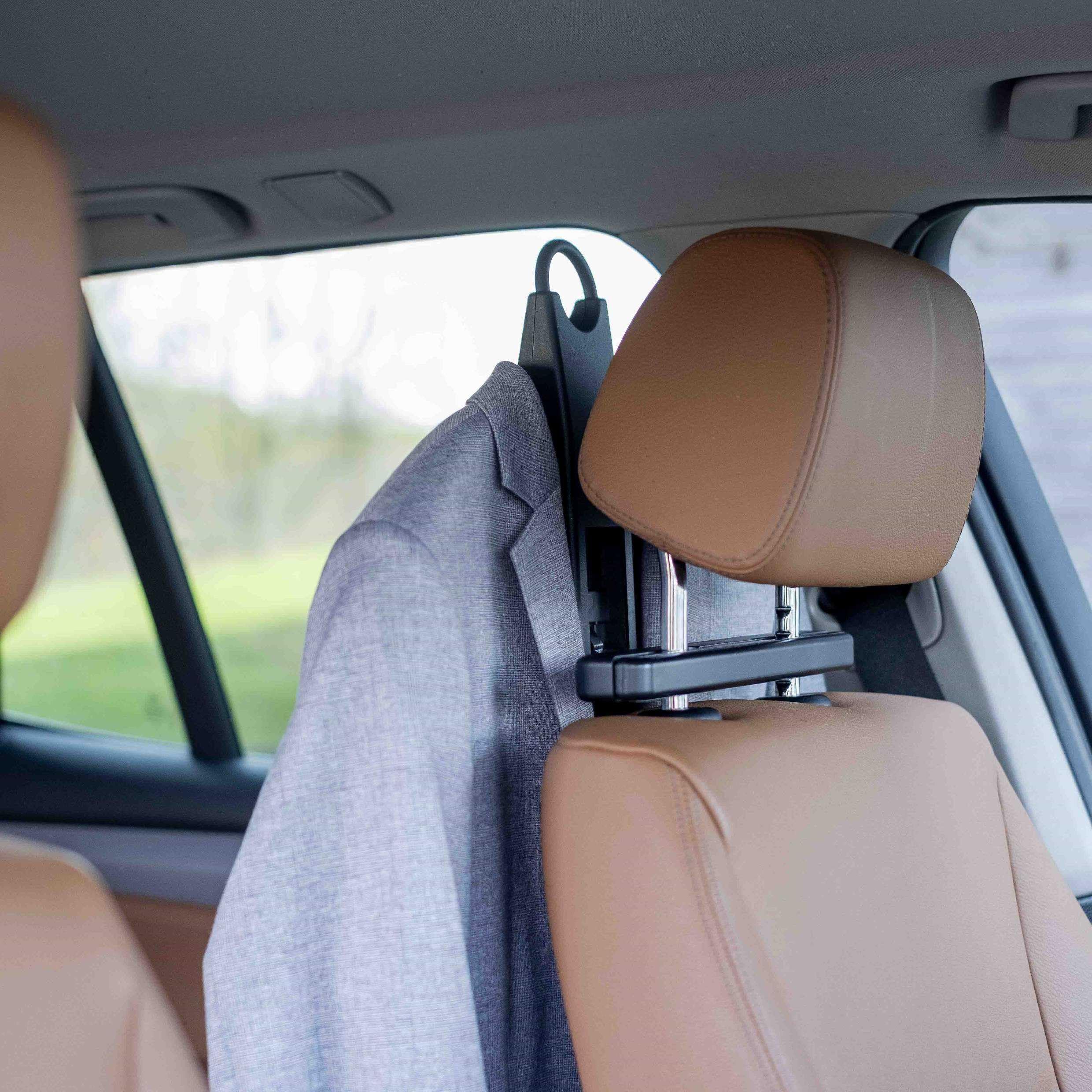 Rati Hanger Smarter Autokleiderbügel, Kleiderbügel, Jackenhalter für Kopstütze, KFZ Kleiderbügel