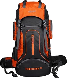 F Gear Tomahawk 75L Rucksack with Raincover & Shoe Pocket | 1 Compartment & 9 Pockets | Water-Resistant & Durable | Fits U Price In India